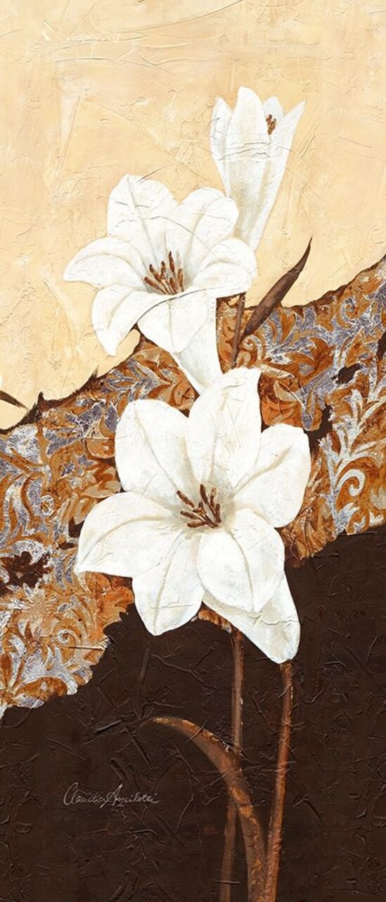 White Oriental Lilies II Poster Print by Claudia Ancilotti - Item # VARPDX11310